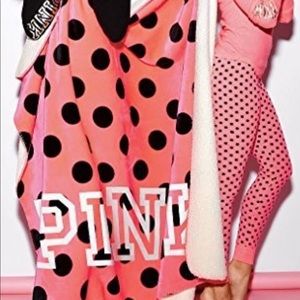 Pink Victoria secrets Sherpa blanket